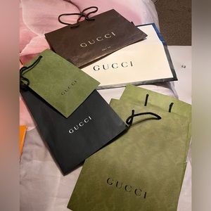 Gucci paper bags